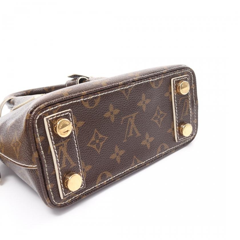 ルイヴィトン シャイニー モノグラム ロックイットPM ハンドバッグ ブラウン ルイヴィトン シャイニー モノグラム ロックイットPM