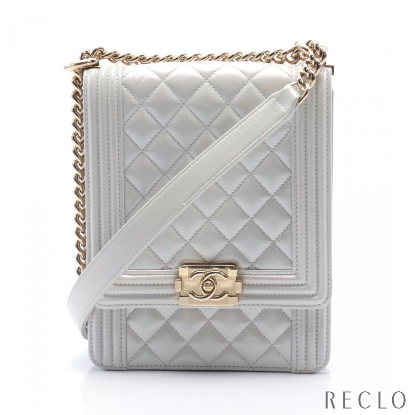 CHANEL シャネル ボーイシャネル マトラッセ チェーンショルダーバッグ 