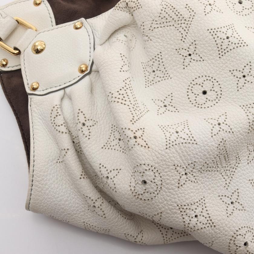 ルイヴィトン LOUIS VUITTON L マヒナ ブロン ショルダーバッグ レザー ホワイト M93123 レディース 中古｜reclo-as-shopping｜09