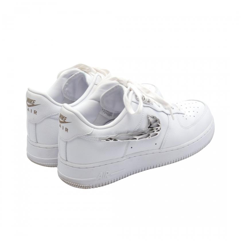 ナイキ NIKE Air Force 1 Low Molten Metal スニーカー レザー ホワイト FV3616-101 メンズ 中古｜reclo-as-shopping｜02