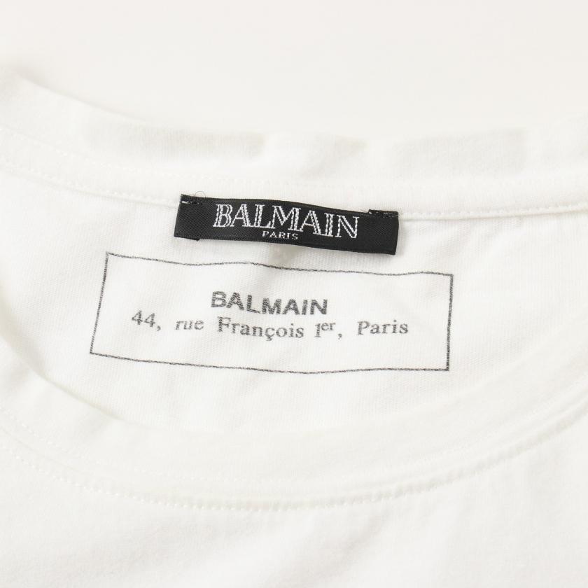 バルマン BALMAIN Tシャツ コットン ホワイト ユニセックス 中古｜reclo-as-shopping｜03