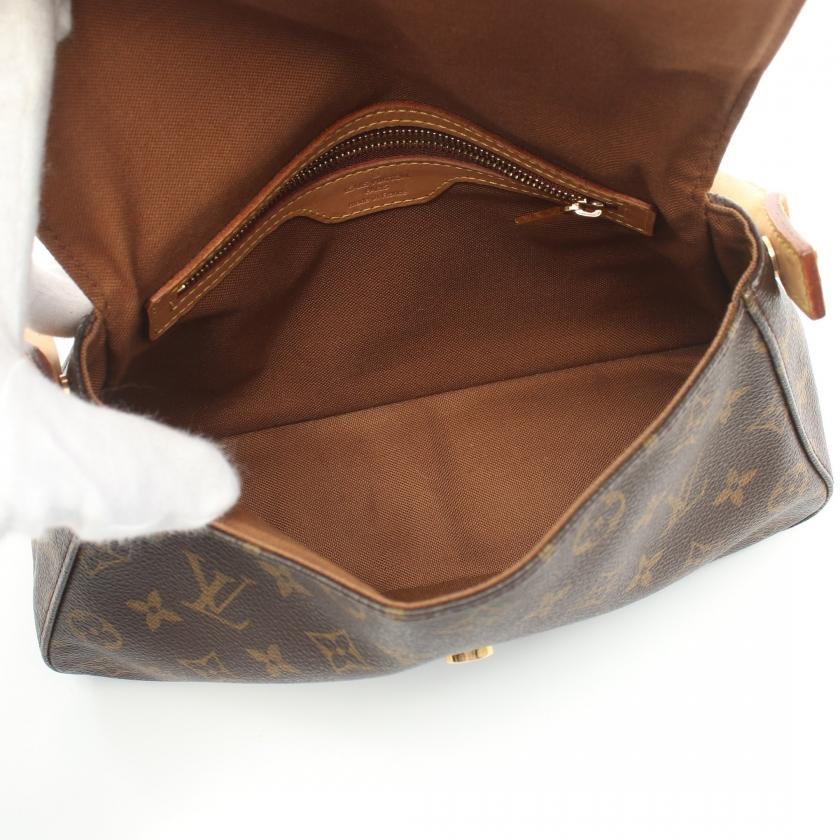 ルイヴィトン LOUIS VUITTON ミニルーピング モノグラム ハンドバッグ PVC レザー ブラウン M51147 レディース 中古｜reclo-as-shopping｜03