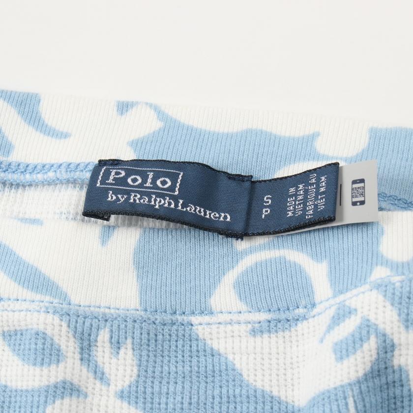 ポロラルフローレン Polo Ralph Lauren ワンピース コットン ライトブルー ホワイト レディース 中古｜reclo-as-shopping｜03