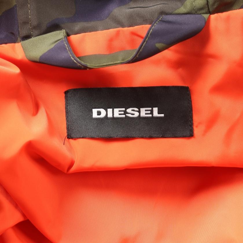 ディーゼル DIESEL マウンテンパーカー カモフラージュ カーキグリーン パープル カーキブラウン メンズ 中古｜reclo-as-shopping｜03