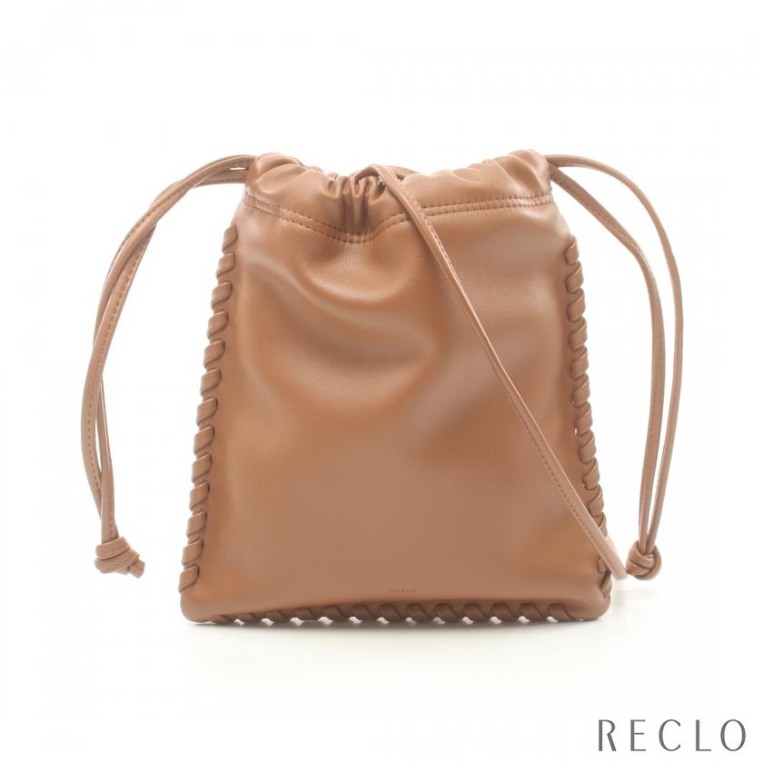 ヴァジック VASIC WELLS MINI MINI ショルダーバッグ レザー ブラウン 