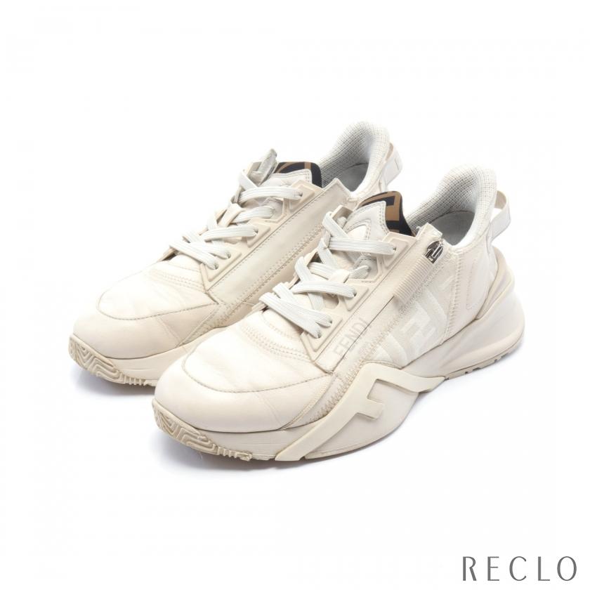 FENDI フェンディ FLOW フロー スニーカー レザー キャンバス 
