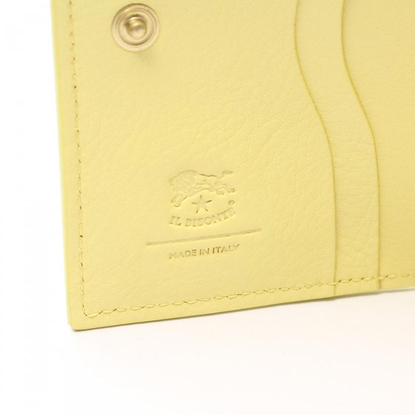 IL BISONTE イルビゾンテ OLIVETA 二つ折り財布 レザー ライトイエロー 