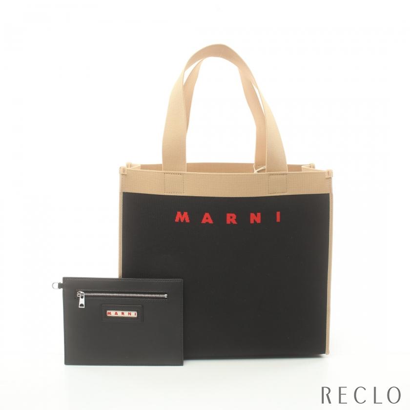 マルニ MARNI TOTE MEDIUM ジャガード ハンドバッグ トートバッグ 