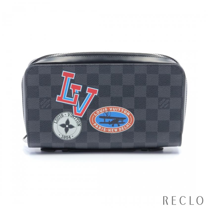 ルイヴィトン LOUIS VUITTON ジッピーXL ダミエグラフィット LVリーグ  