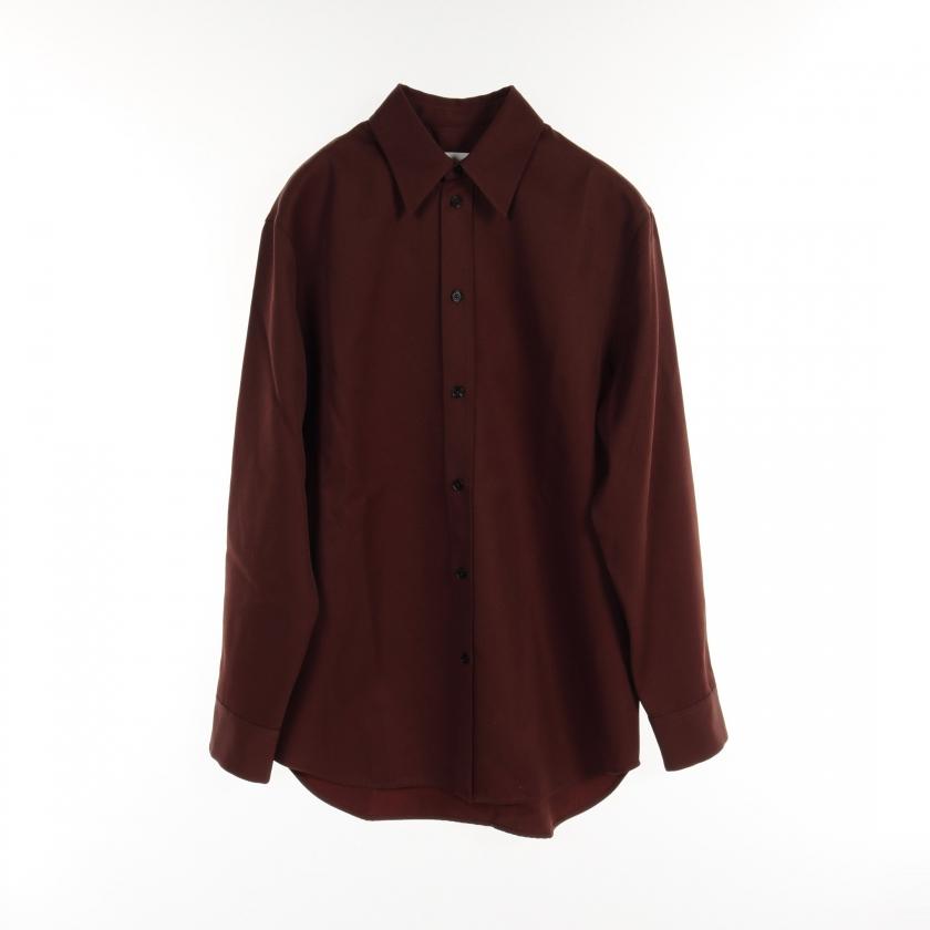 ジルサンダー JIL SANDER シャツ ウール ダークブラウン ジルサンダー JIL SANDER シャツ ウール ダークブラウン