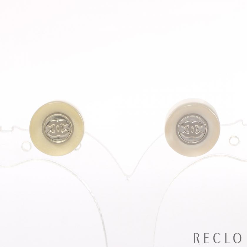 CHANEL シャネル ココマーク ピアス レジン オフホワイト クリア 99A 