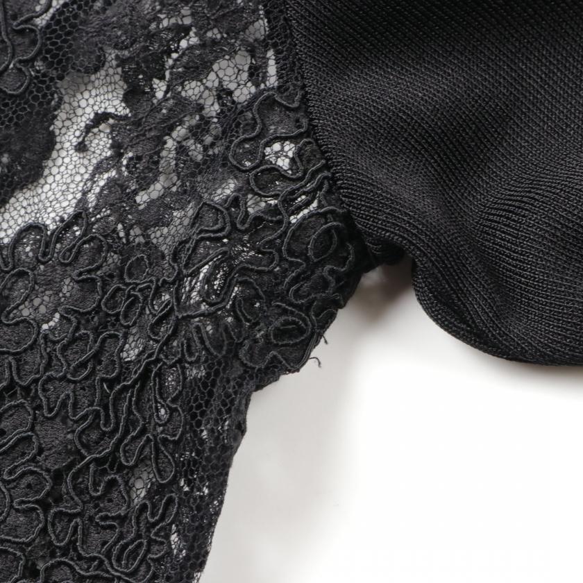 GUCCIのレース切り替えワンピース （黒）