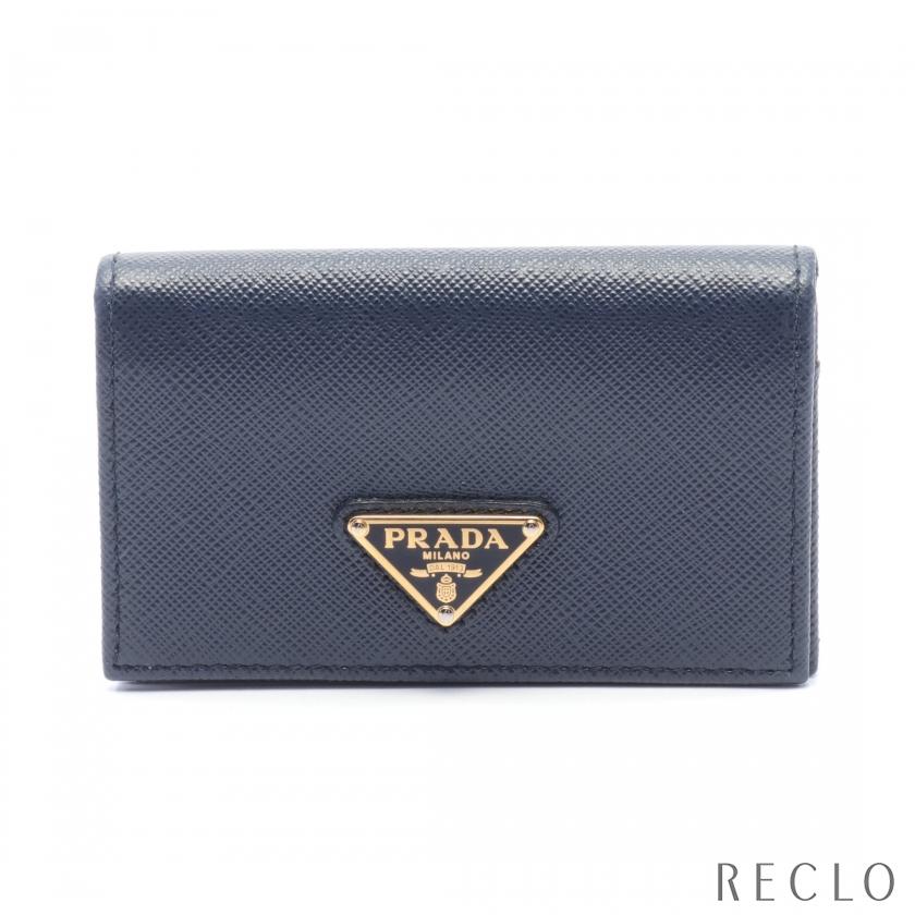 プラダ PRADA SAFFIANO TRIANG カードケース 名刺入れ サフィアーノレザー ネイビー 1MC122 レディース 中古 :  905359 : RECLOヤフーショップ - 通販 - Yahoo!ショッピング