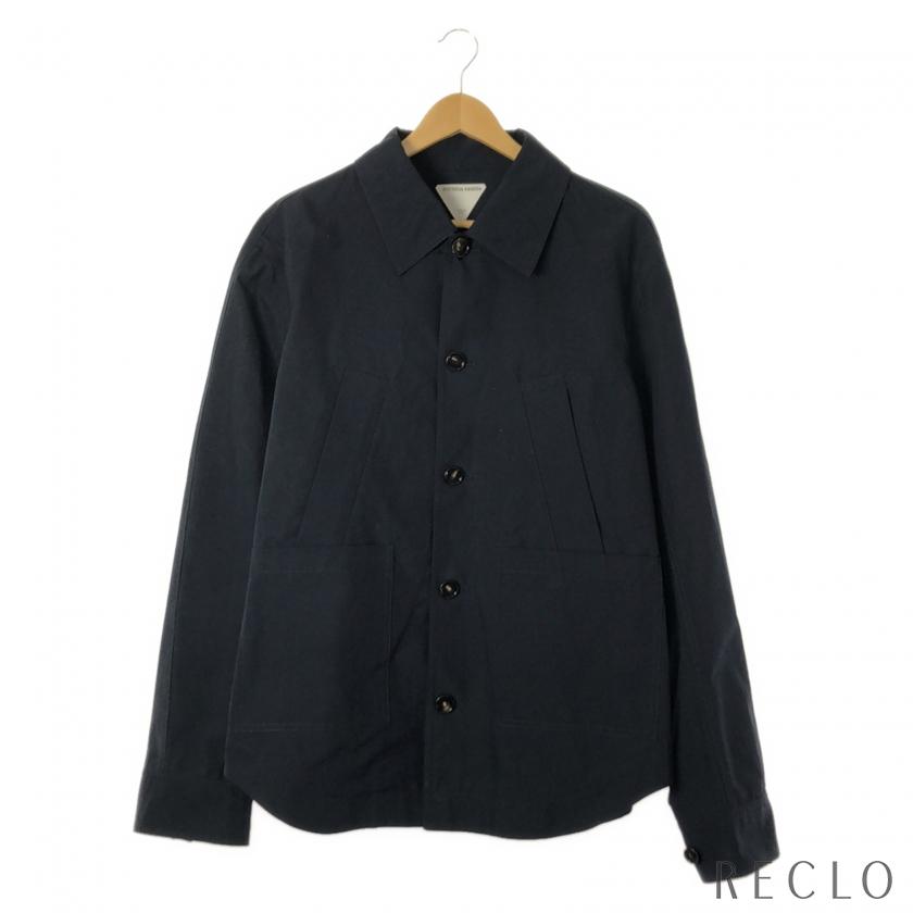 BOTTEGA VENETA（ボッテガ・ヴェネタ） シャツ シャツ コットン ネイビー レディース 中古 : RECLOヤフーショップ ...