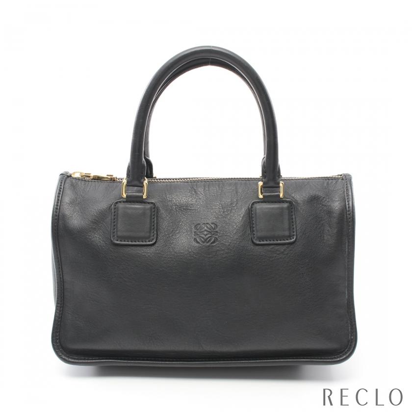 ロエベ LOEWE アナグラム ハンドバッグ ミニボストンバッグ レザー 