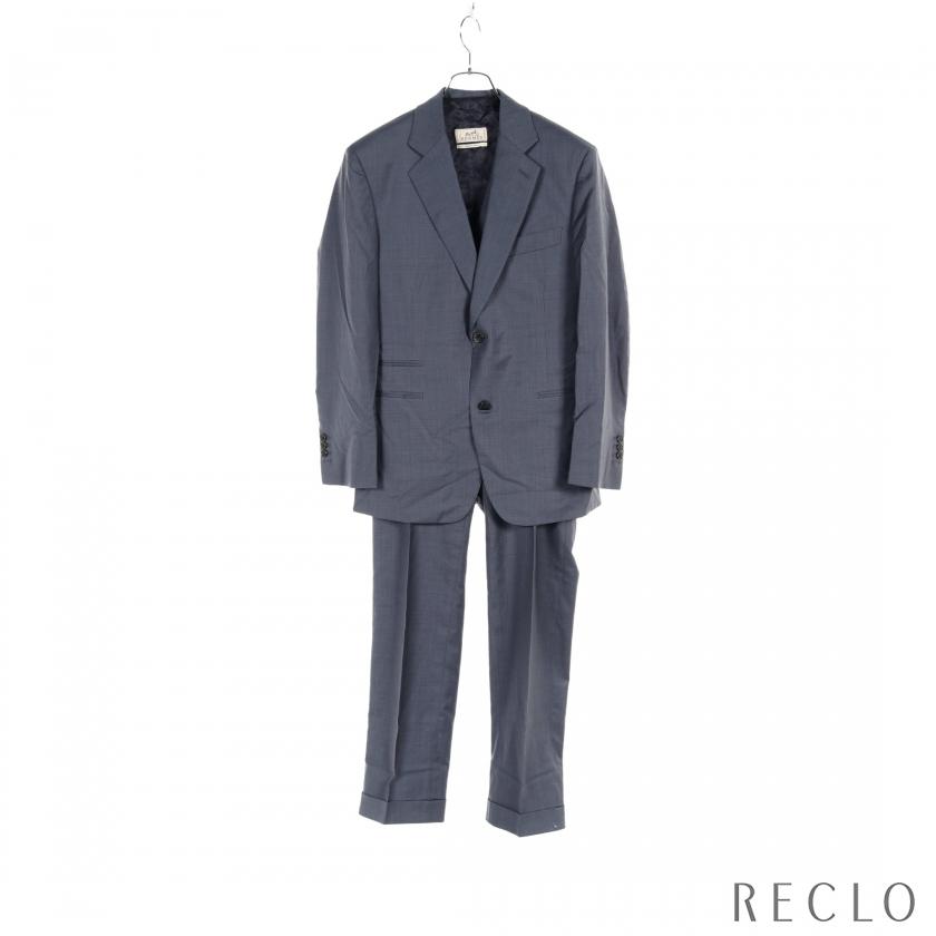 HERMES（エルメス） スーツ ウール ネイビー 3点セット メンズ 中古