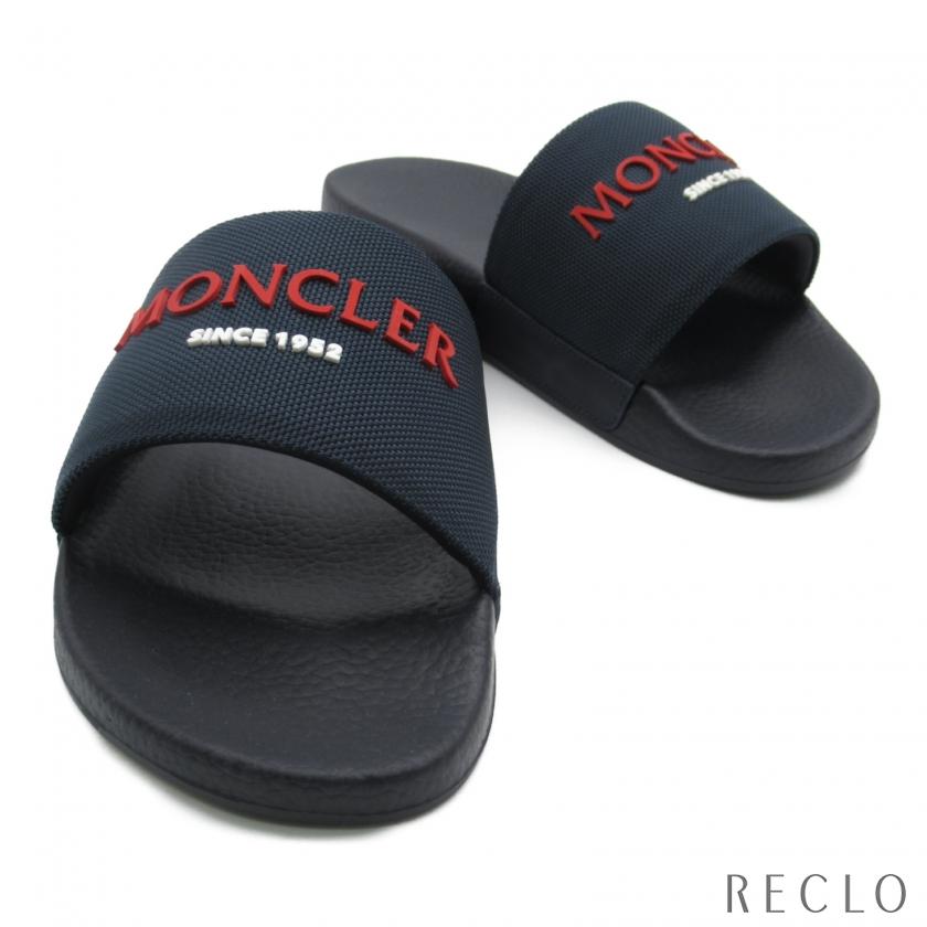 モンクレール MONCLER バジーレ X サンダル サンダル ラバー ネイビー 