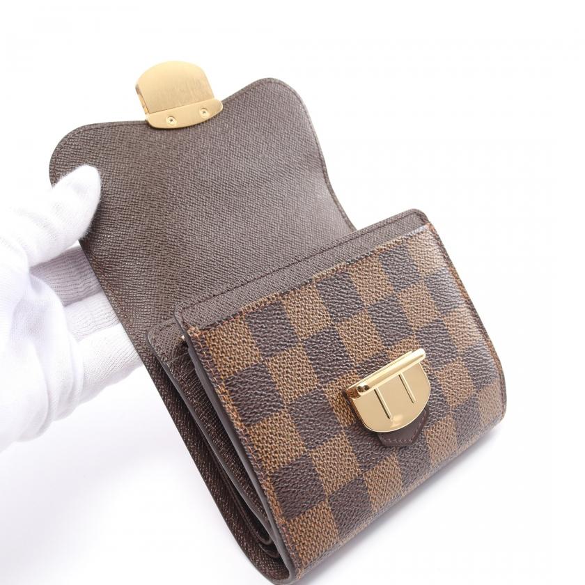 ルイヴィトン LOUIS VUITTON ポルトフォイユ ジョイ ダミエエベヌ 三 