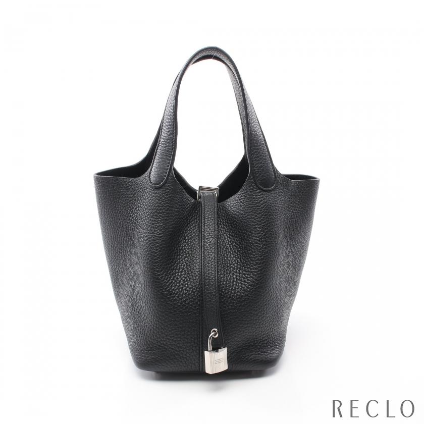 エルメス HERMES ピコタンロックPM キャバン ハンドバッグ バッグ レザー トリヨンクレマンス トリヨンクレマンス レディース ネイビー系 【中古】 HERMES（エルメス） ピコタンロックPM キャバン ハンドバッグ トリヨン