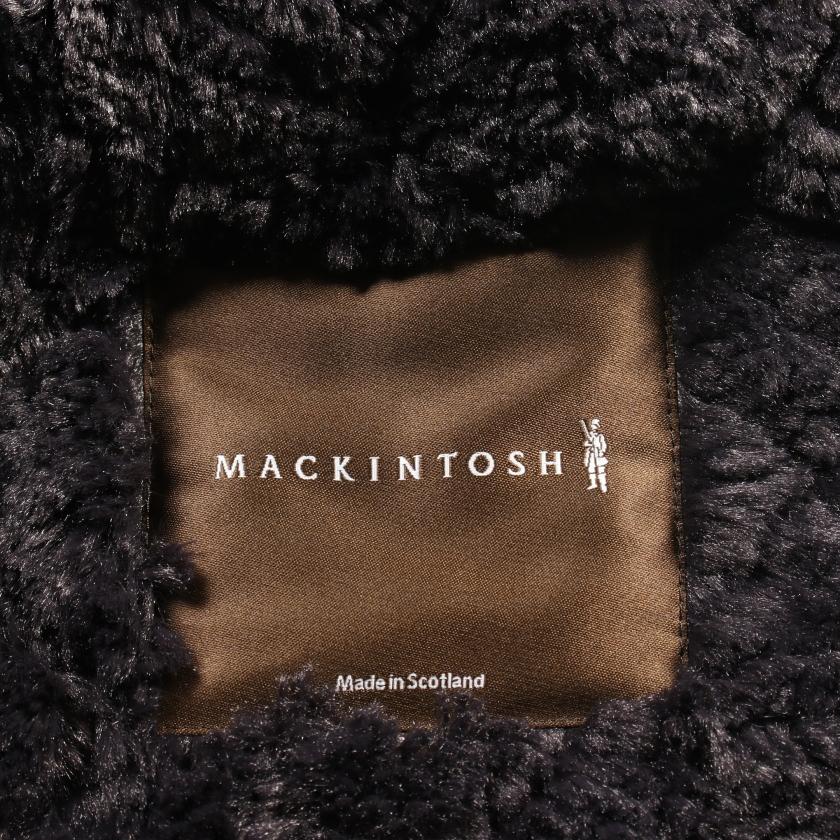 【ほぼ未使用】【MACKINTOSH】フード付き キルティングコート ネイビー MACKINTOSH（マッキントッシュ）ボアフードキルティングコート