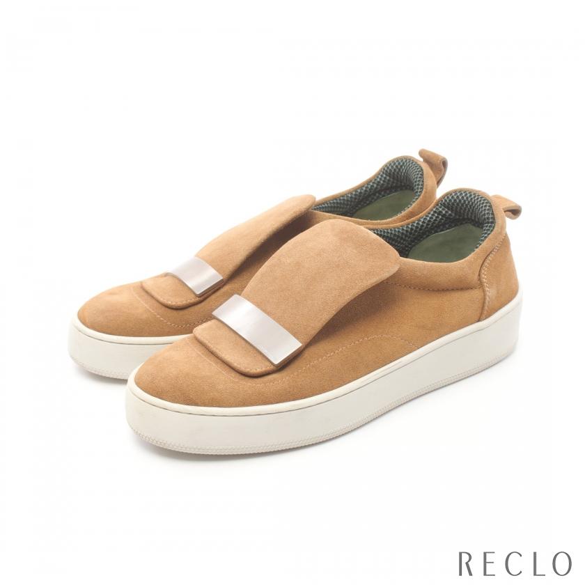 sergio rossi ベージュ スリッポン　パンプス 新品】sergio rossi ベージュ スリッポン