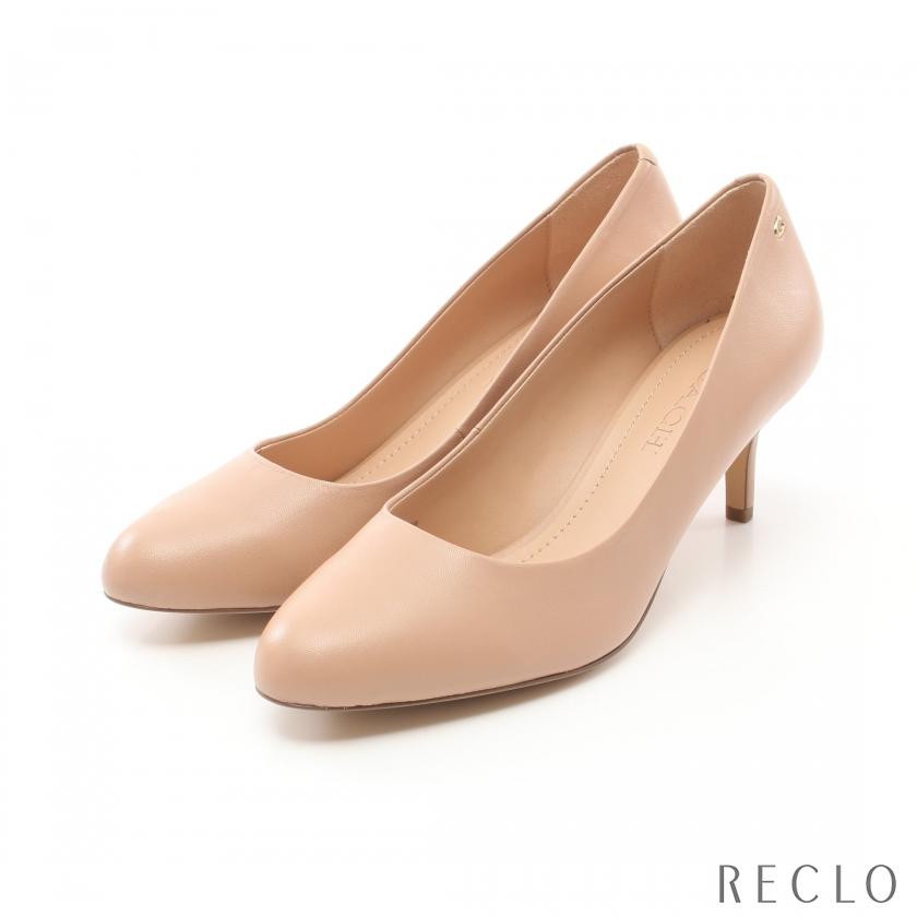 COACH コーチ YUMI 60 LTR PUMP アーモンドトゥ パンプス レザー  