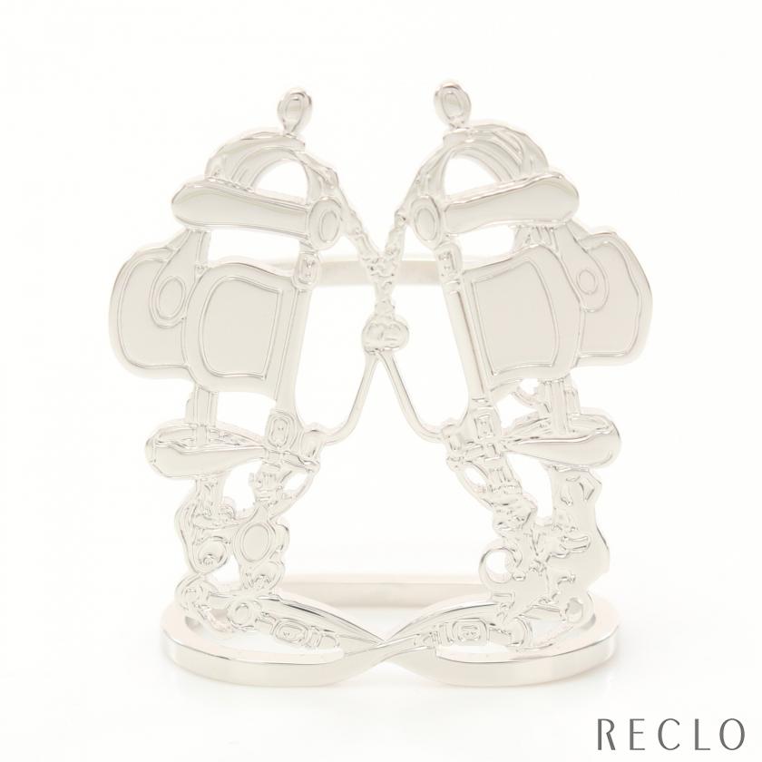 新品未使用　エルメススカーフリング　ブリッドドゥガラ　シルバー HERMES（エルメス） （新品・未使用品）エルメス ブリッド ドゥ ガラ