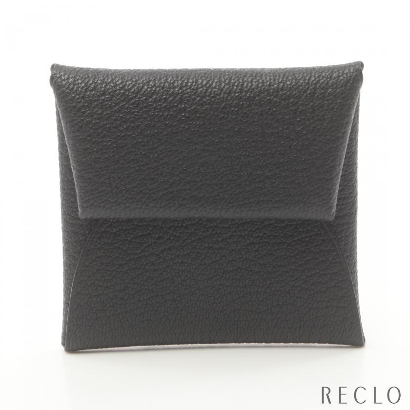 HERMES エルメス バスティア コインケース シェーブル ブラック