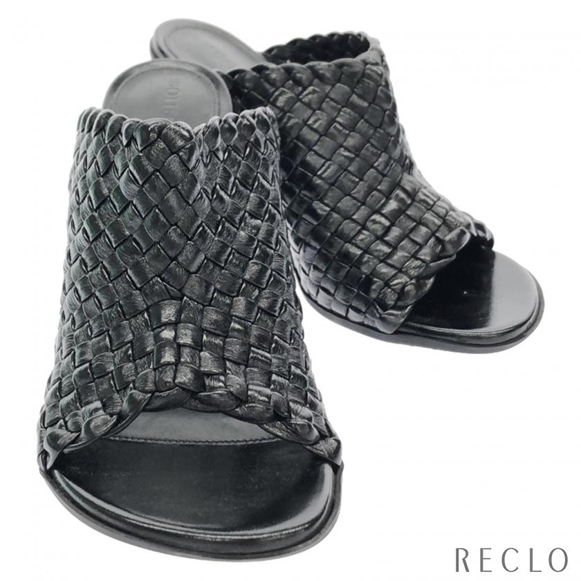 新品未使用！Bottega Veneta ブラック レザー ミュール 37 新品未使用！Bottega Veneta ブラック レザー ミュール 37 ボッテガ