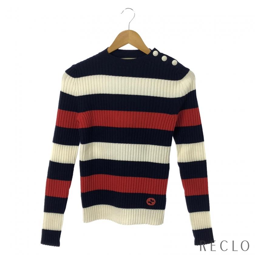 グッチ GUCCI ニット ウール マルチカラー レディース 中古 : RECLO 