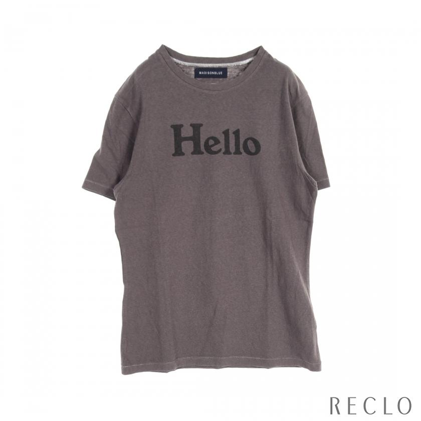 MADISONBLUE Helloプリント グレー スウェット 01