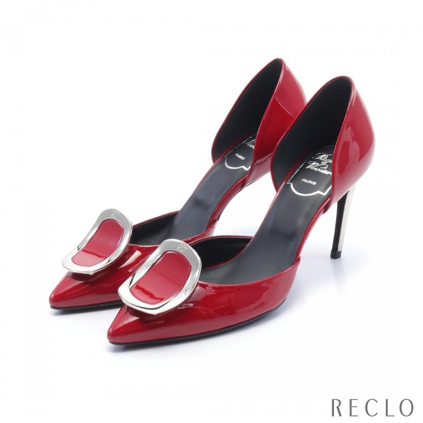 Roger Vivier 赤いポインテッドトゥシューズ ロジェヴィヴィエ ポイン