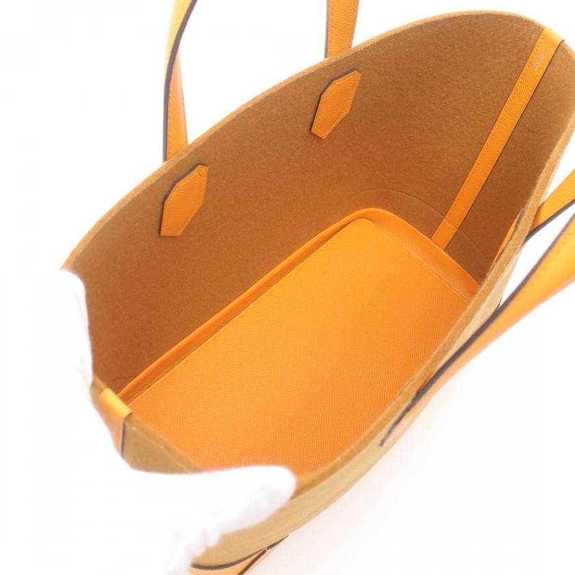 HERMES エルメス マキシボックス30 セサミ ジョーヌドール 