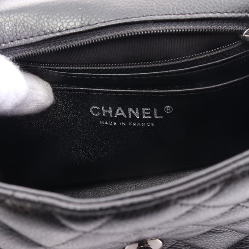 CHANEL シャネル ミニマトラッセ チェーンショルダーバッグ キャビア