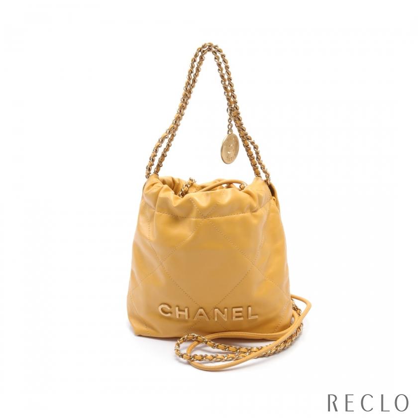 CHANEL シャネル シャネル22 チェーンショルダーバッグ レザー  