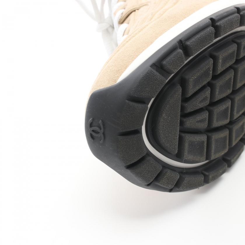 CHANEL シャネル ココマーク スニーカー スエード ファブリック