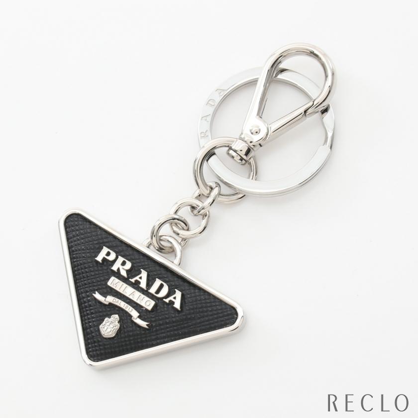 PRADA プラダ トライアングルロゴ キーリング キーホルダー 