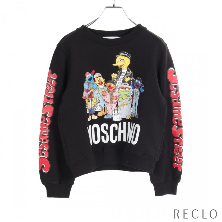 MOSCHINO モスキーノ × セサミストリート スウェットシャツ コットン 