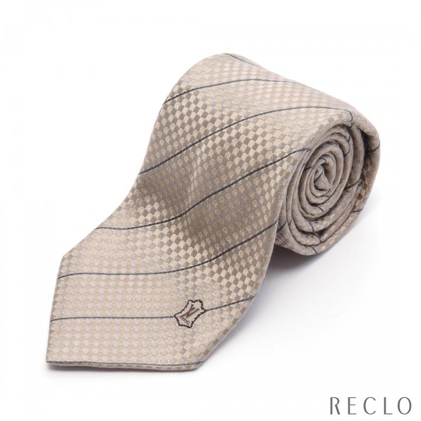 LOUIS VUITTON（ルイ・ヴィトン） マイクロダミエ ネクタイ シルク