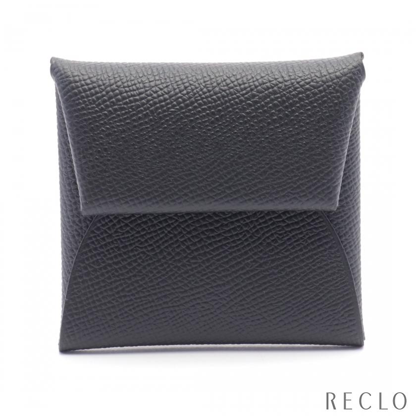 HERMES エルメス バスティア コインケース シェーブル ブラック  