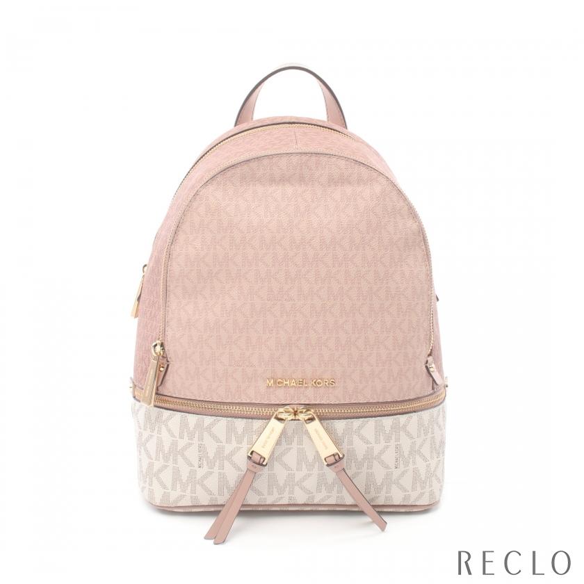 マイケルコース リュック ピンク ホワイト