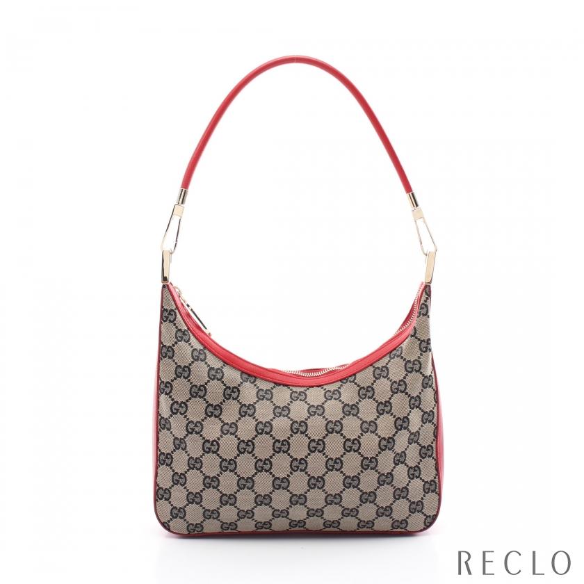 GUCCI グッチ GGキャンバス ワンショルダーバッグ キャンバス レザー