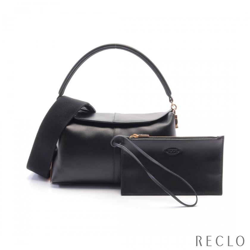 トッズTod's 鞄Tケース2way 黒ブラック