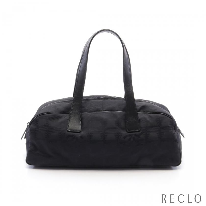 シャネル ニュートラベルライン ボストンバッグ ブラック黒ミニ