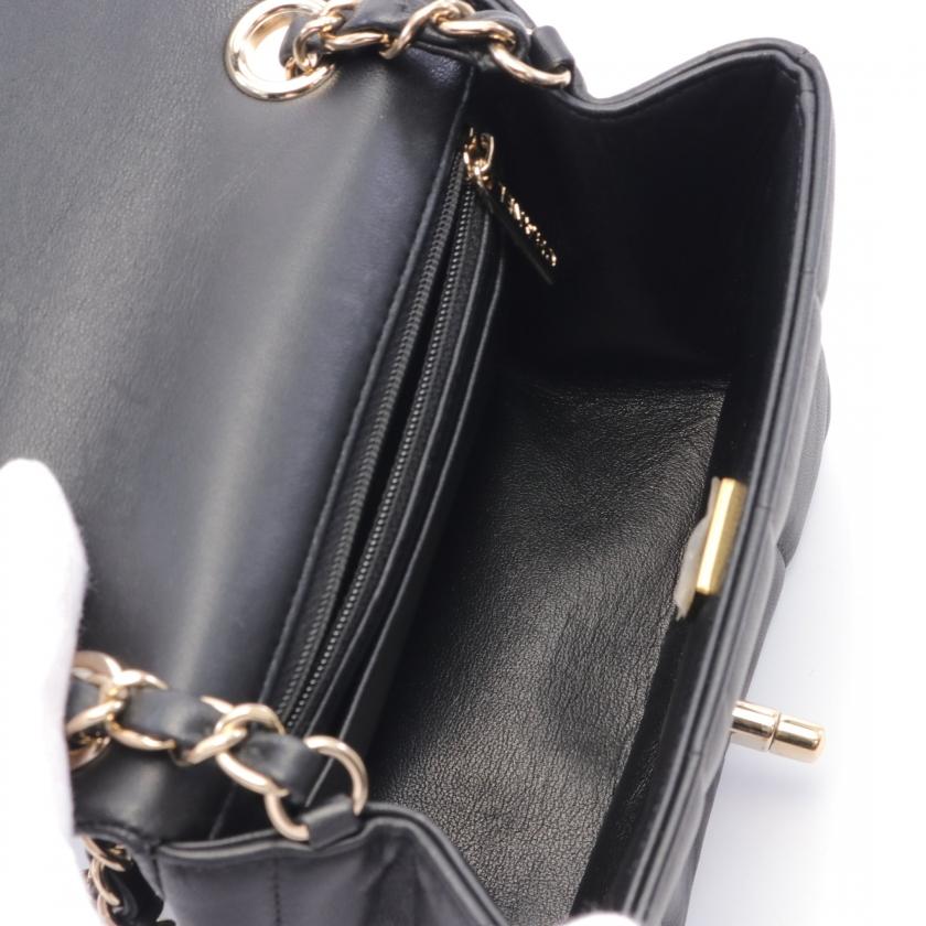 CHANEL シャネル チョコバー ミニフラップ チェーンショルダーバッグ