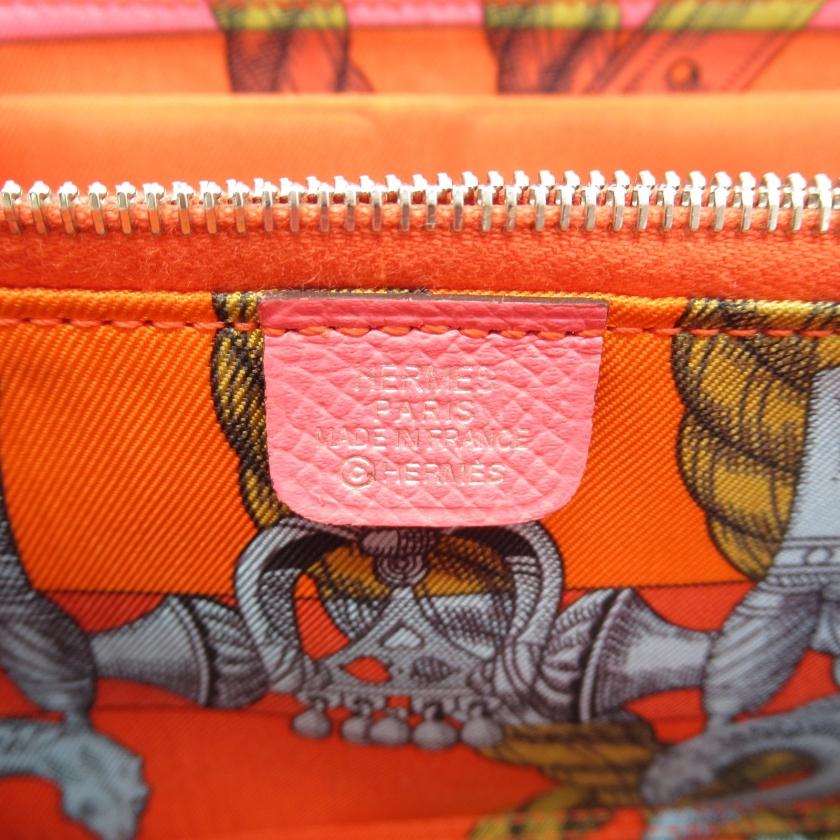 HERMES エルメス アザップシルクインロング ローズアザレ ラウンド 