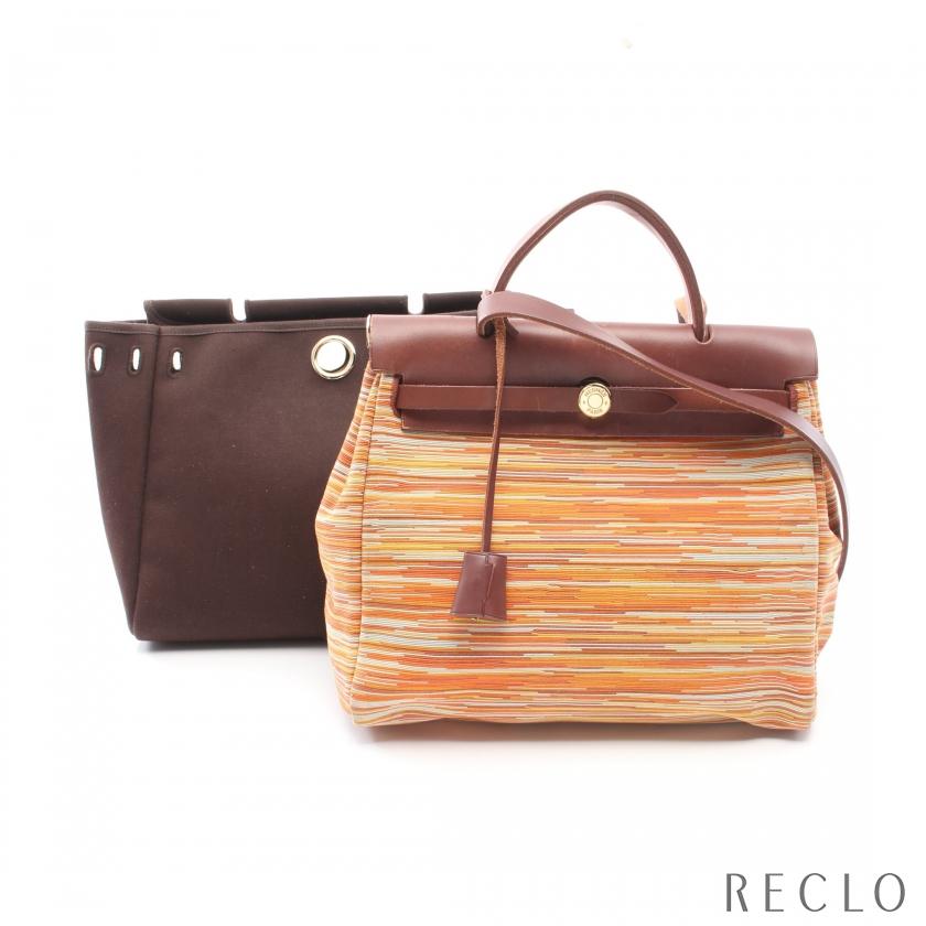 HERMES エルメス エールバッグPM ハンドバッグ ヴィブラート レザー 