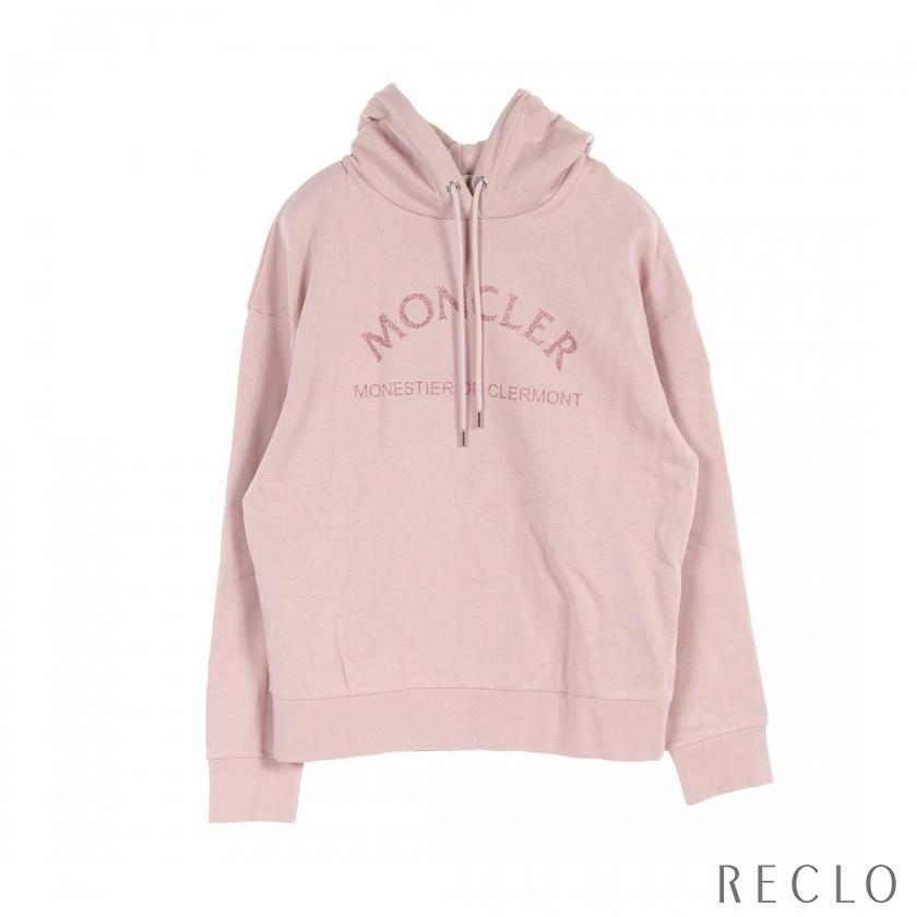 モンクレール MONCLER プルオーバーパーカー グリッターロゴ コットン