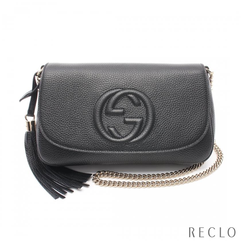 GUCCI グッチ ソーホー インターロッキングG チェーンショルダーバッグ 
