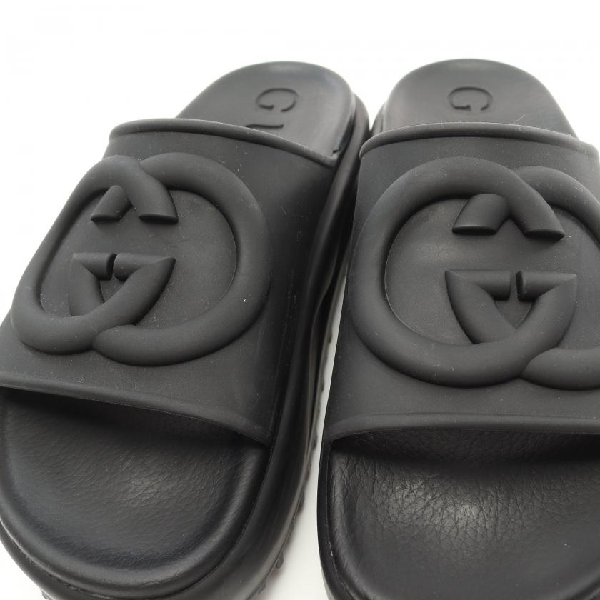 GUCCI グッチ インターロッキングG スライドサンダル ラバー GUCCI グッチ インターロッキングG スライドサンダル ラバー